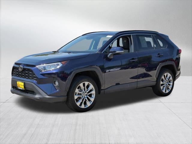 Certified 2021 Toyota RAV4 XLE Premium with VIN 2T3A1RFV7MW226143 for sale in Golden Valley, Minnesota