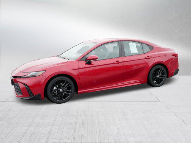 Certified 2025 Toyota Camry SE with VIN 4T1DAACKXSU025402 for sale in Brooklyn Center, Minnesota