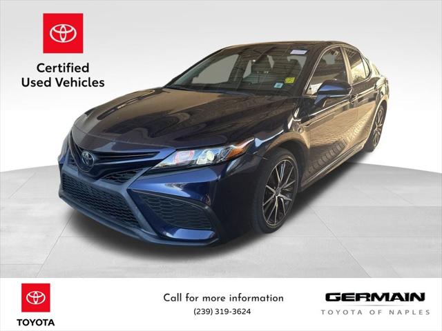 Certified 2022 Toyota Camry SE with VIN 4T1G11AK5NU654117 for sale in Naples, FL