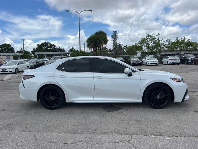 Certified 2021 Toyota Camry XSE with VIN 4T1K61AK2MU608917 for sale in Hollywood, FL