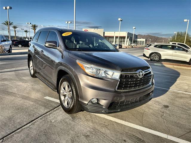 Certified 2015 Toyota Highlander XLE with VIN 5TDJKRFH8FS201585 for sale in Lake Havasu City, AZ