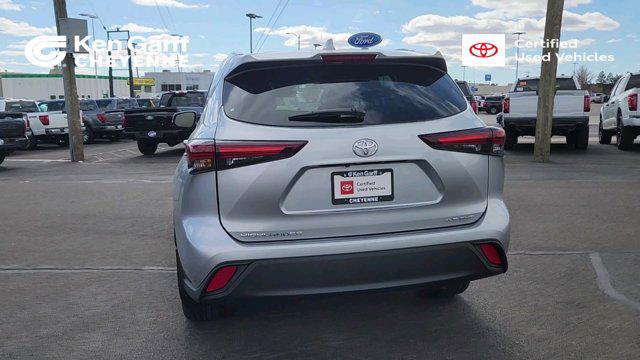 Certified 2024 Toyota Highlander XLE with VIN 5TDKDRBH0RS545582 for sale in Cheyenne, WY