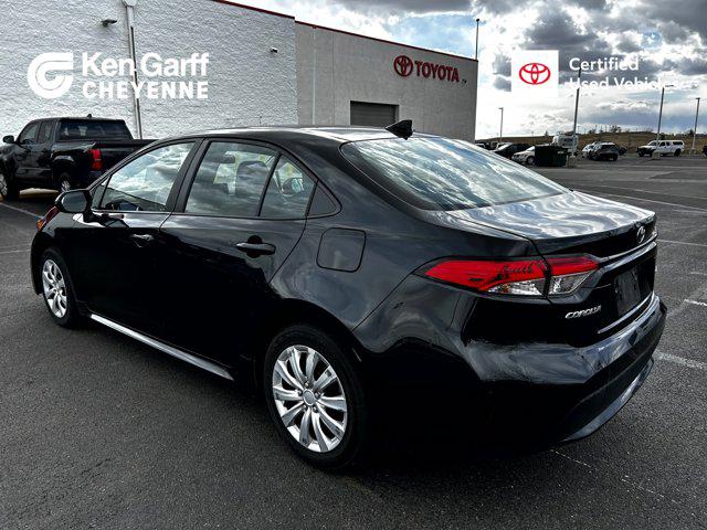 Certified 2022 Toyota Corolla LE with VIN 5YFEPMAE1NP284464 for sale in Cheyenne, WY