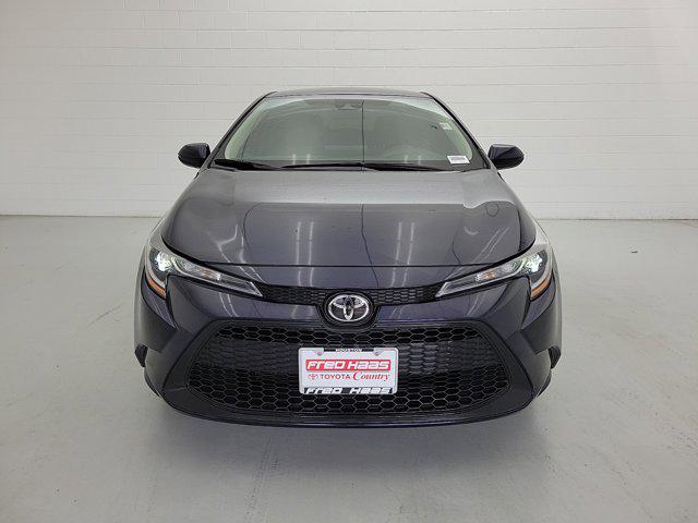 Certified 2022 Toyota Corolla LE with VIN 5YFEPMAE2NP389515 for sale in Houston, TX