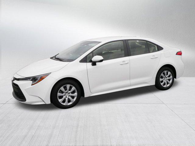 Certified 2023 Toyota Corolla LE with VIN JTDB4MEE5P3013442 for sale in Brooklyn Center, Minnesota