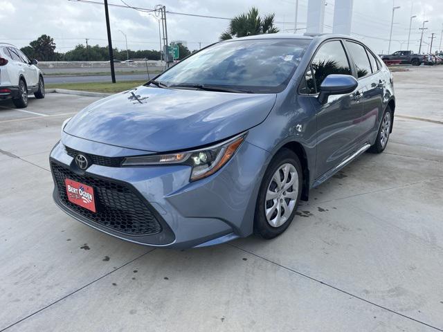 Certified 2022 Toyota Corolla LE with VIN JTDEPMAE5NJ229472 for sale in Harlingen, TX