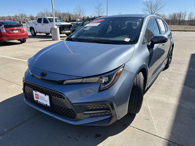 Certified 2022 Toyota Corolla SE with VIN JTDS4MCEXNJ093946 for sale in Davenport, IA