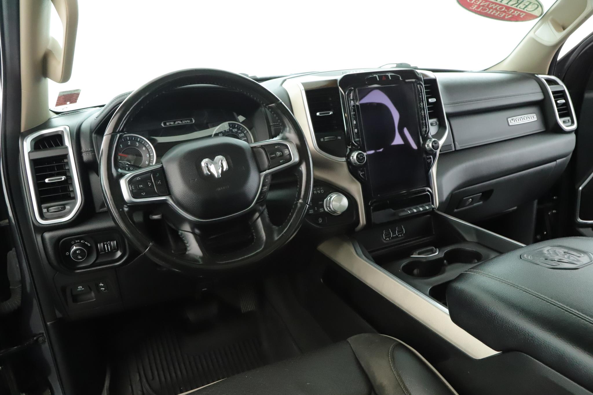 Used 2021 RAM Ram 1500 Pickup Laramie with VIN 1C6SRFJT5MN639890 for sale in Amityville, NY